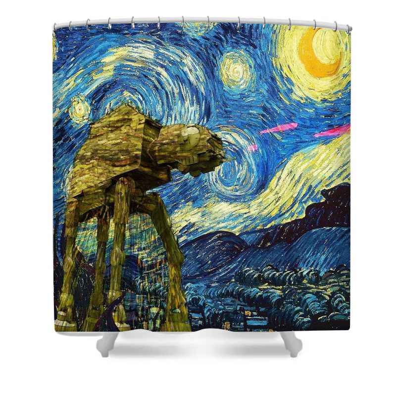 Battlefront Large Walker Assault Shower Curtain