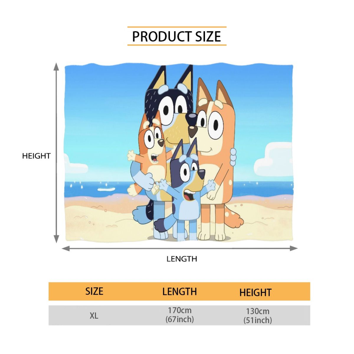 Cartoon Blue Puppey Beach Towel