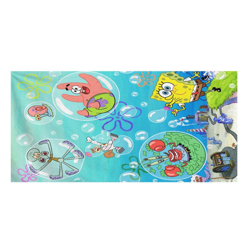 Cartoon Sponge Beach Towel