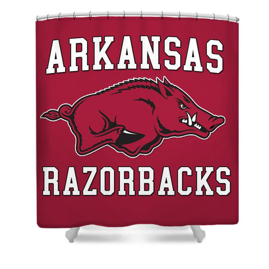 College Sport Arkansas Shower Curtain
