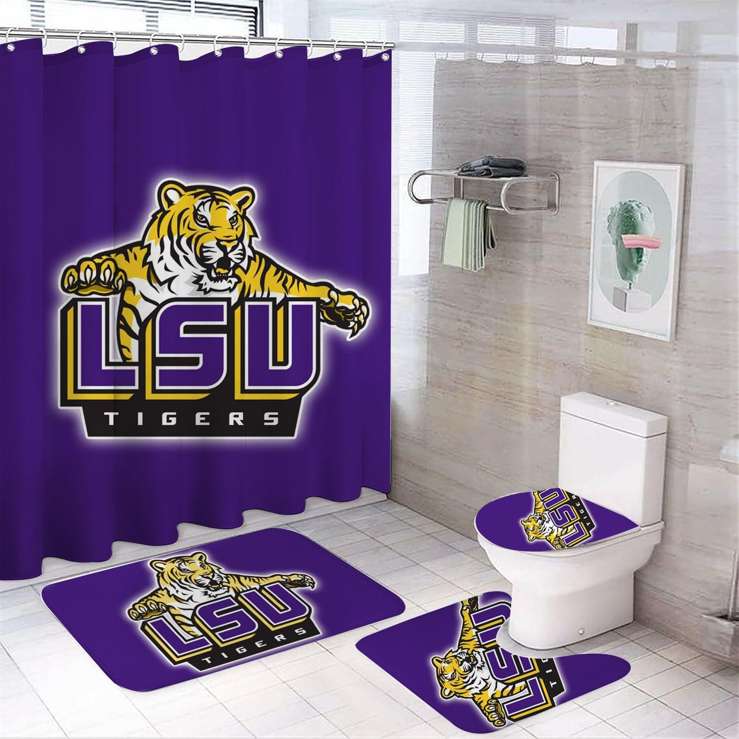 College Louisiana Shower Curtain