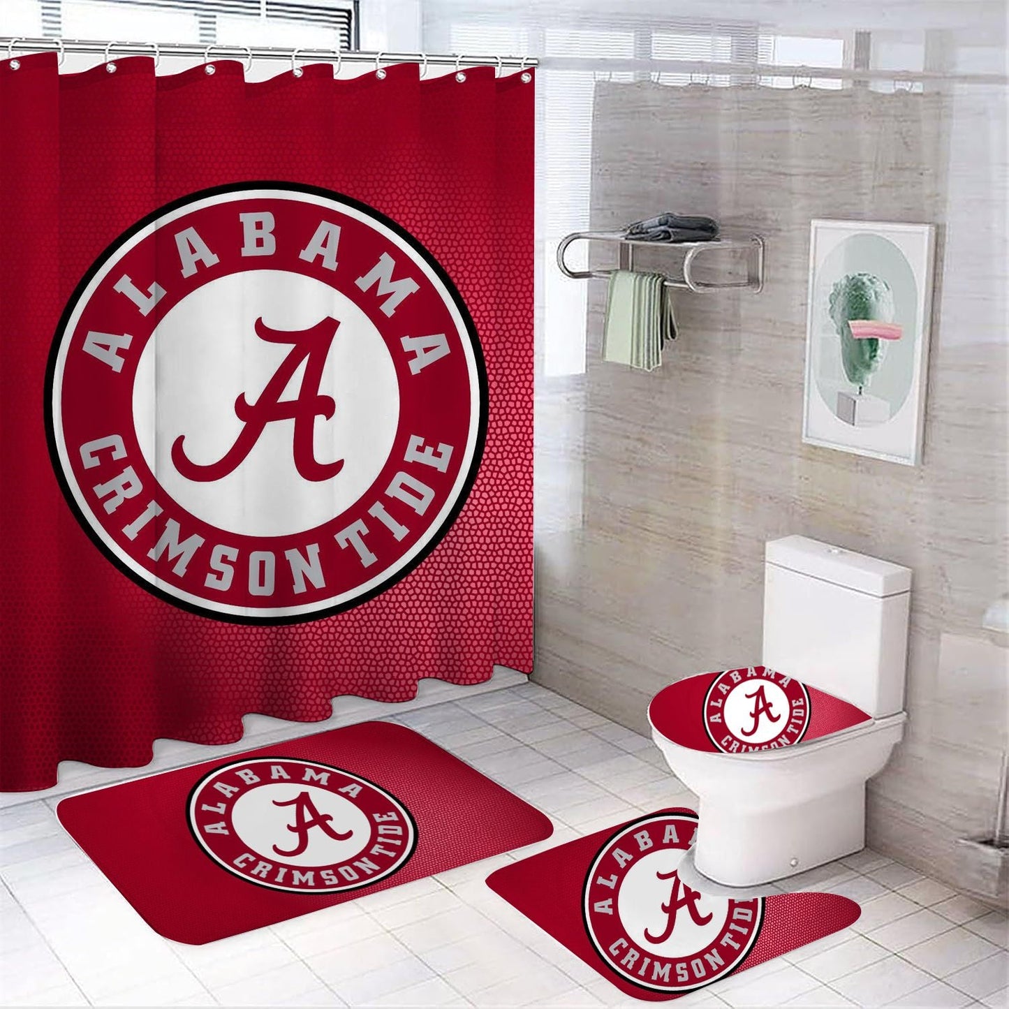 College Sport Alabama Shower Curtain
