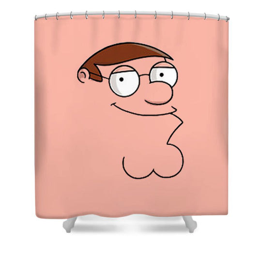 Family Animated Sitcom Shower Curtain