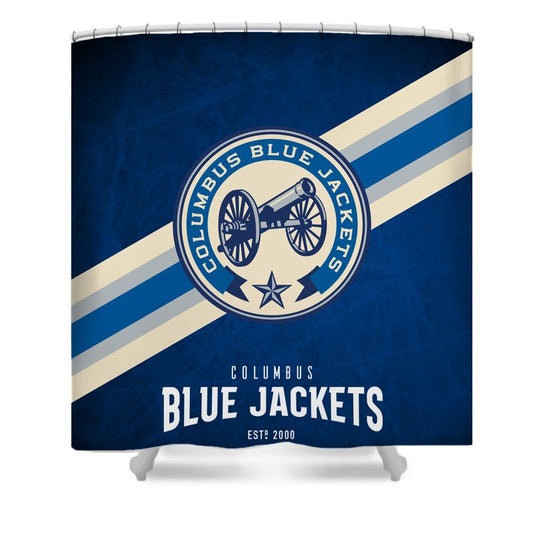 Ice Hockey Columbus Shower Curtain
