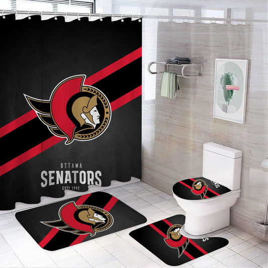 Ice Hockey Ottawa Shower Curtain