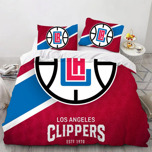 Los Angeles White Basketbal Sport Bedding Set