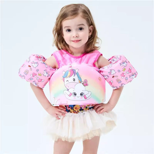 Unicorn Cartoon Kids Swim Vest Puddle Jumper