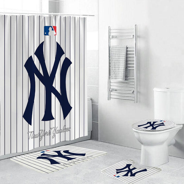Baseball Team Flag Sport Shower Curtain