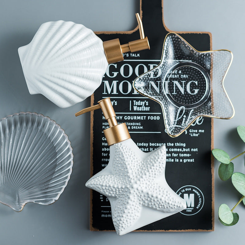 Starfish/Seashell Nautical Soap Dispenser