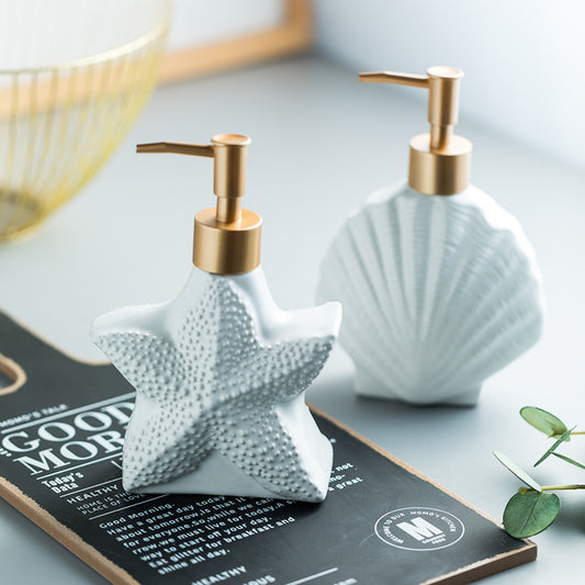 Starfish/Seashell Nautical Soap Dispenser