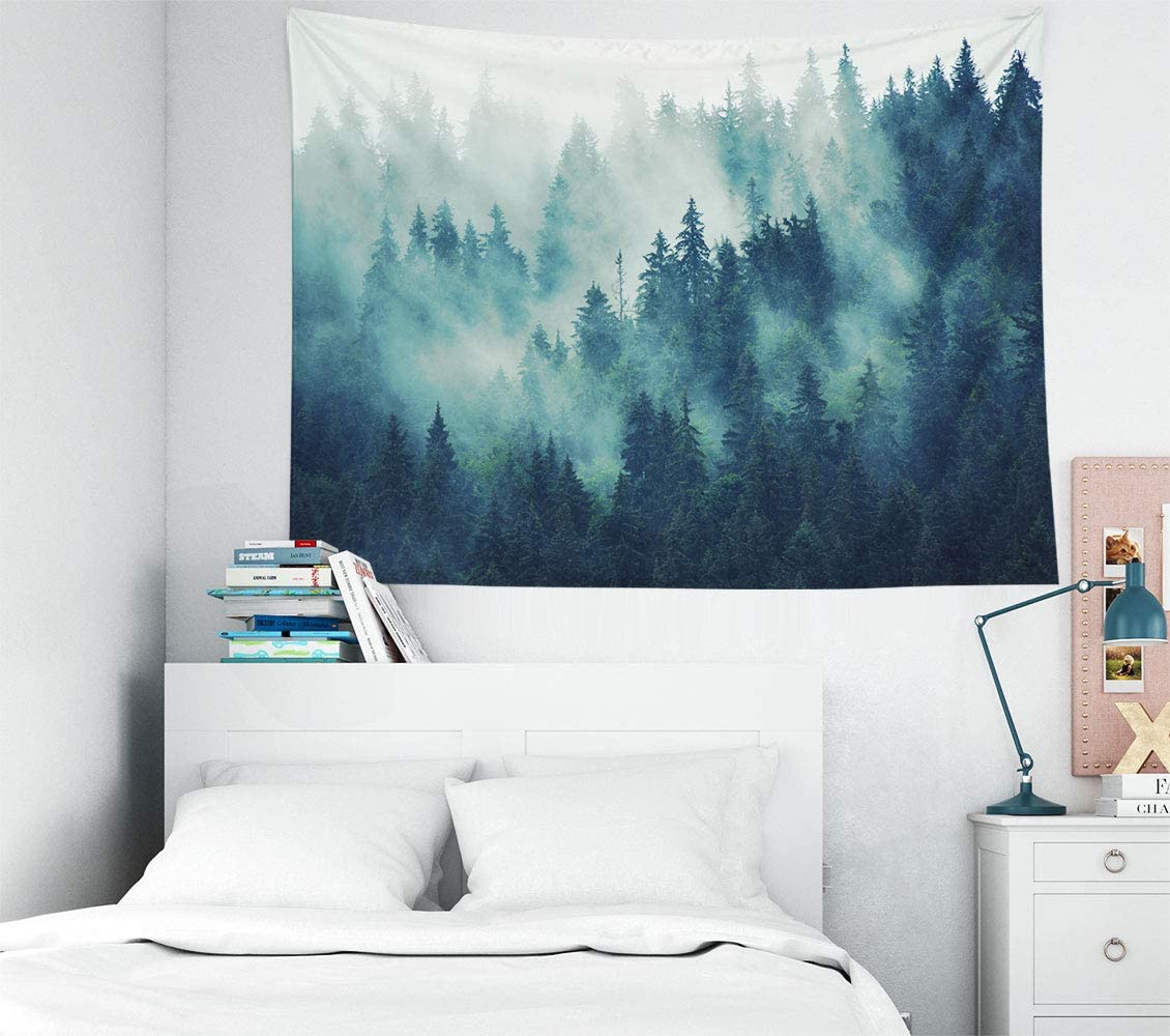 Misty forest online tapestry