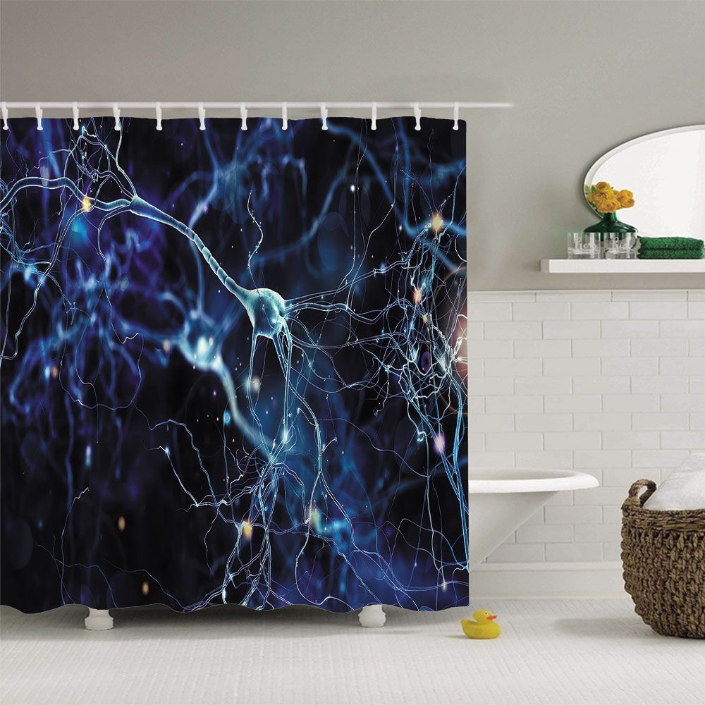 Human Nervous System DNA Shower Curtain