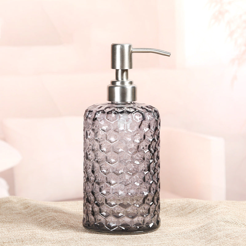 Modern Style French Romance Colorful Glass Soap Dispenser