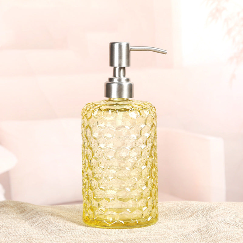 Modern Style French Romance Colorful Glass Soap Dispenser