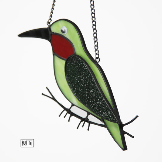 Hummingbird Stained Glass Suncatcher for Windows Hanging