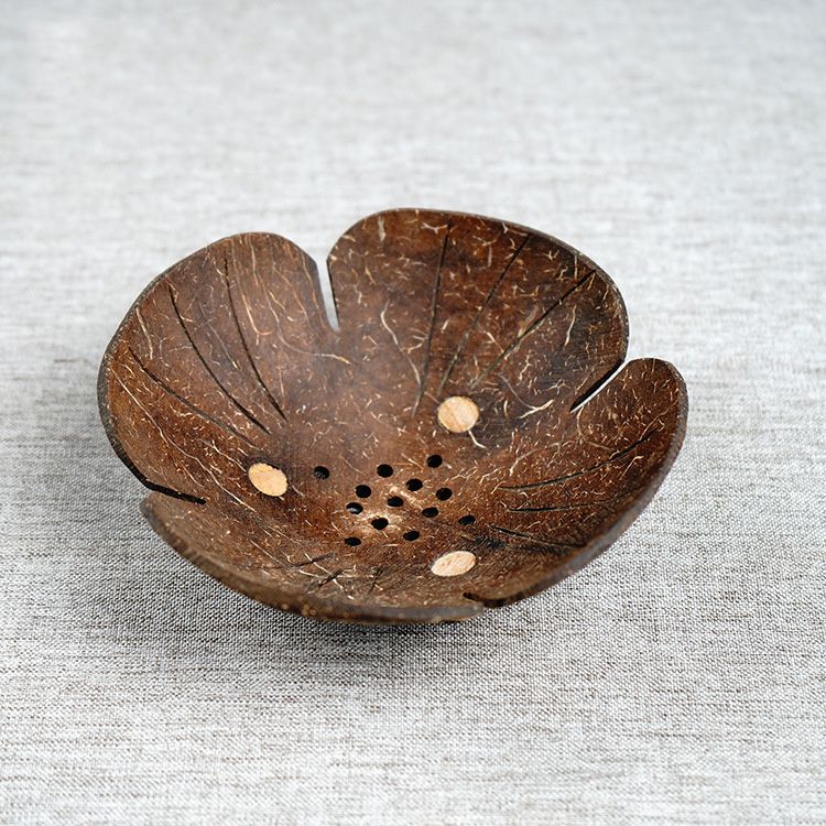 Petal Coconut Shell Soap Dish