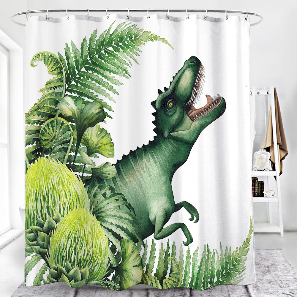 LV Dinosour Design | Shower Curtain