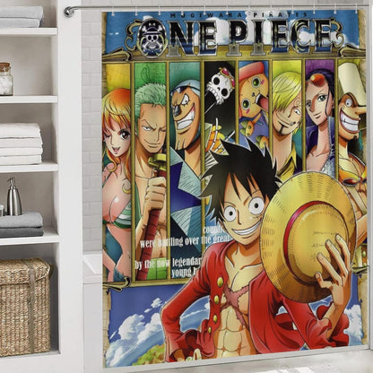 Luffy Anime Shower Curtain
