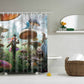 Anime Cartoon Mushroom Alice in Wonderland Shower Curtain