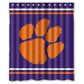 Football Sport Logo Clemson Tigers Shower Curtain