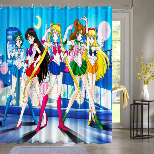 Anime Sailor Senshi Shower Curtain