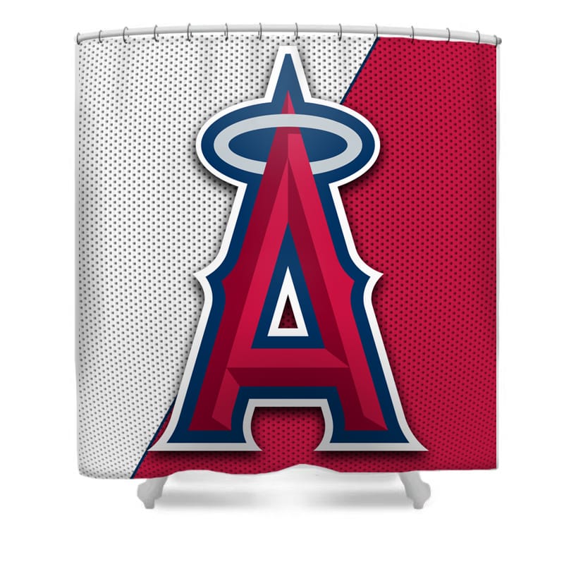 Baseball Team Los Angeles Red Shower Curtain