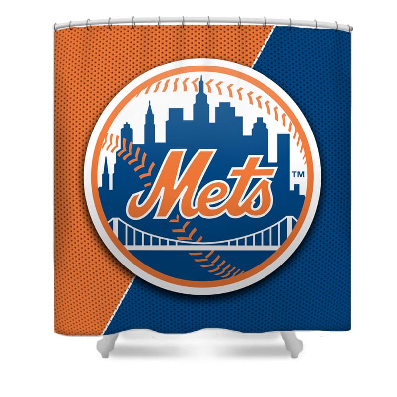 Baseball New York Yellow Shower Curtain