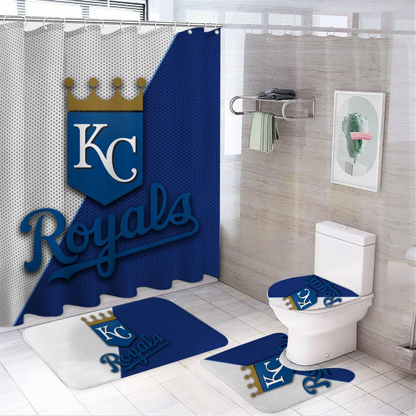 Baseball Team Sport Kansas City Shower Curtain