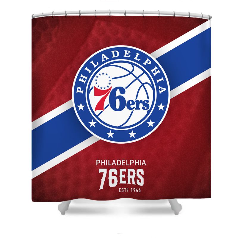 Basketball Sport Philadelphia Shower Curtain