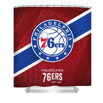 Basketball Sport Philadelphia Shower Curtain