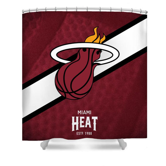 Basketball Sport Miami Shower Curtain