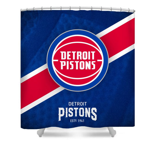 Basketball Sport Detroit Shower Curtain