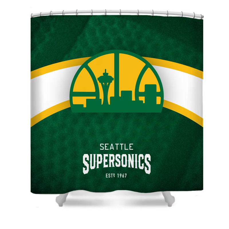 Basketball Sport Seattle Shower Curtain