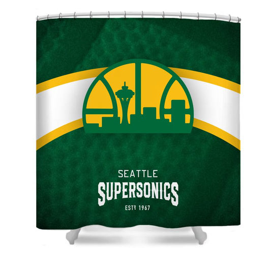 Basketball Sport Seattle Shower Curtain