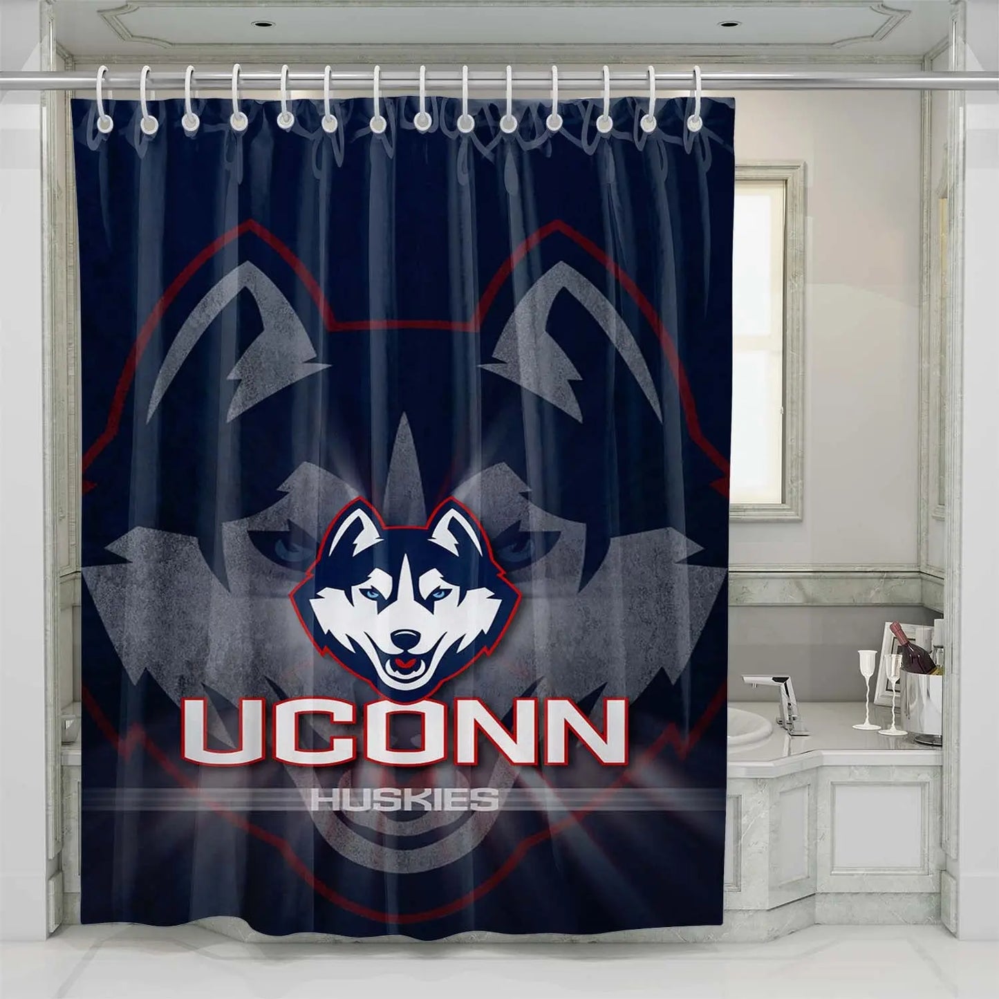 College Sport Connecticut Shower Curtain