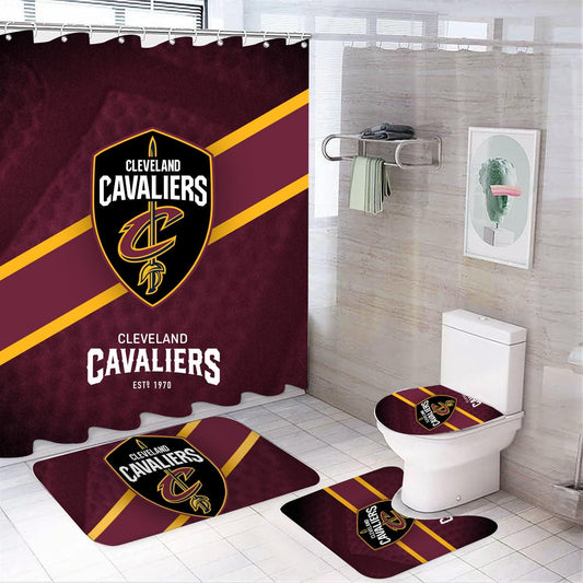 Basketball Sport Cleveland Shower Curtain