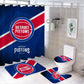 Basketball Sport Detroit Shower Curtain
