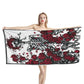 Bertha Skeleton and Roses Beach Towel