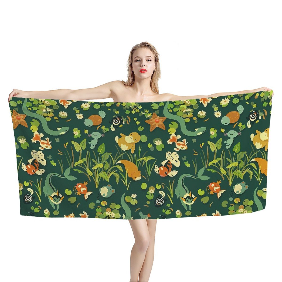 Botanical Pond Life Bath Towel