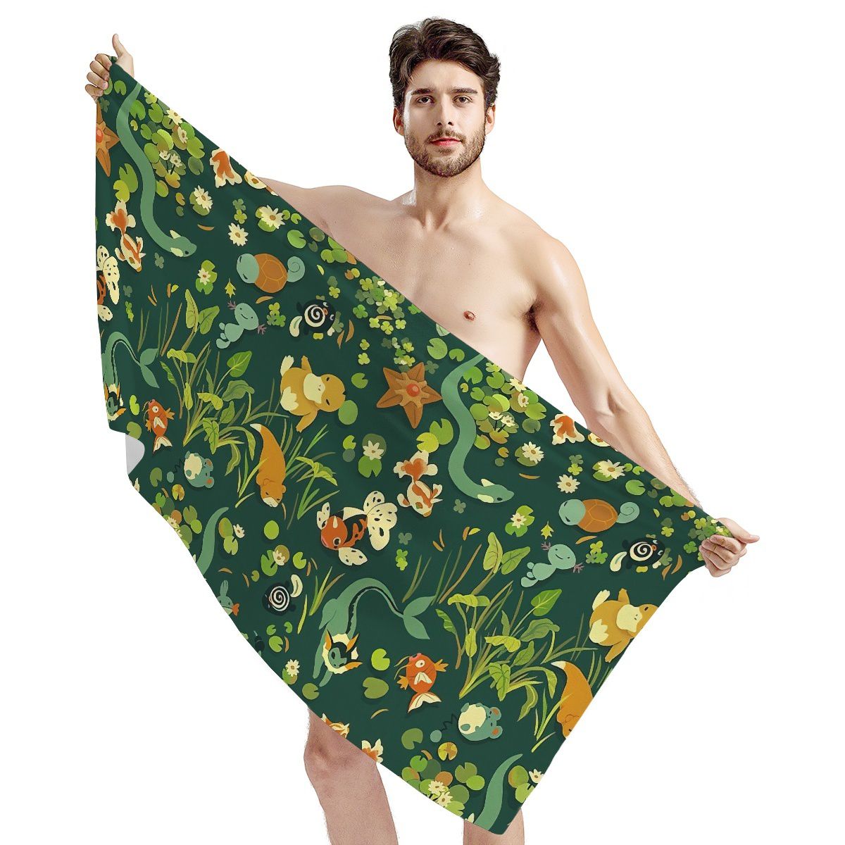 Botanical Pond Life Bath Towel