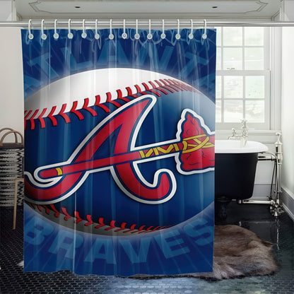Atlanta Baseball Shower Curtain