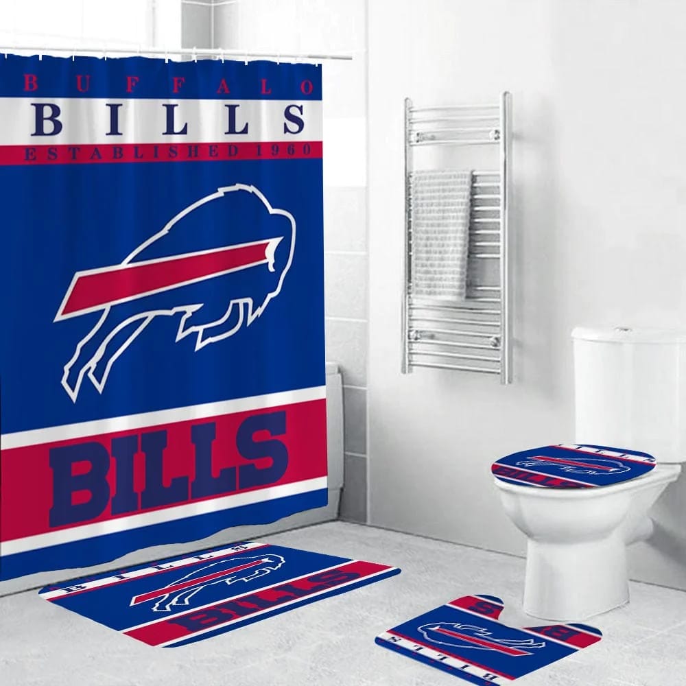 Football Team Flag Buffalo Shower Curtain