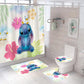 Cartoon Alien Creature Shower Curtain