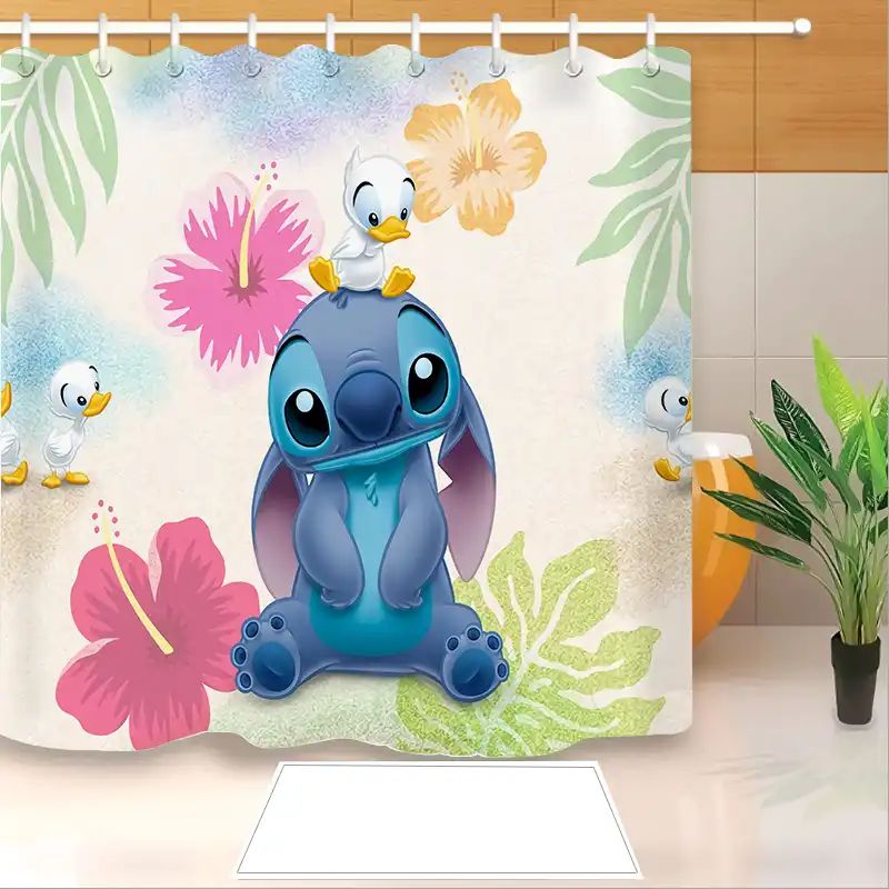 Cartoon Alien Creature Shower Curtain
