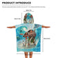 Cartoon Ocean Demigod Fantasy Hooded Towel