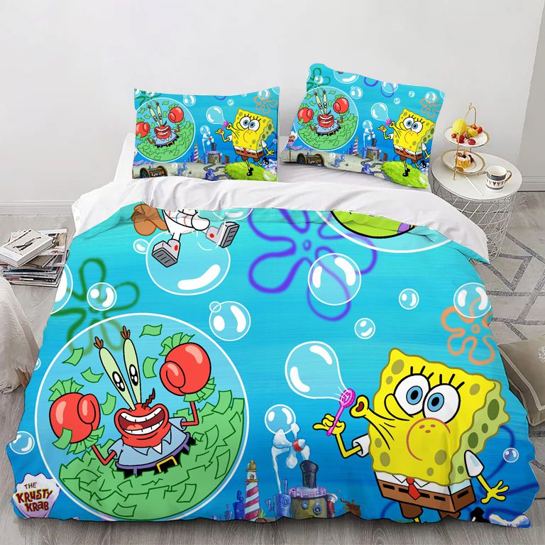 Cartoon Sponge Bedding Set