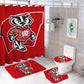 College Sport Badger Shower Curtain