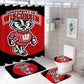 College Sport Badger Shower Curtain