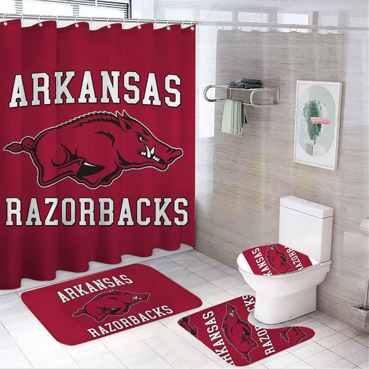 College Sport Arkansas Shower Curtain