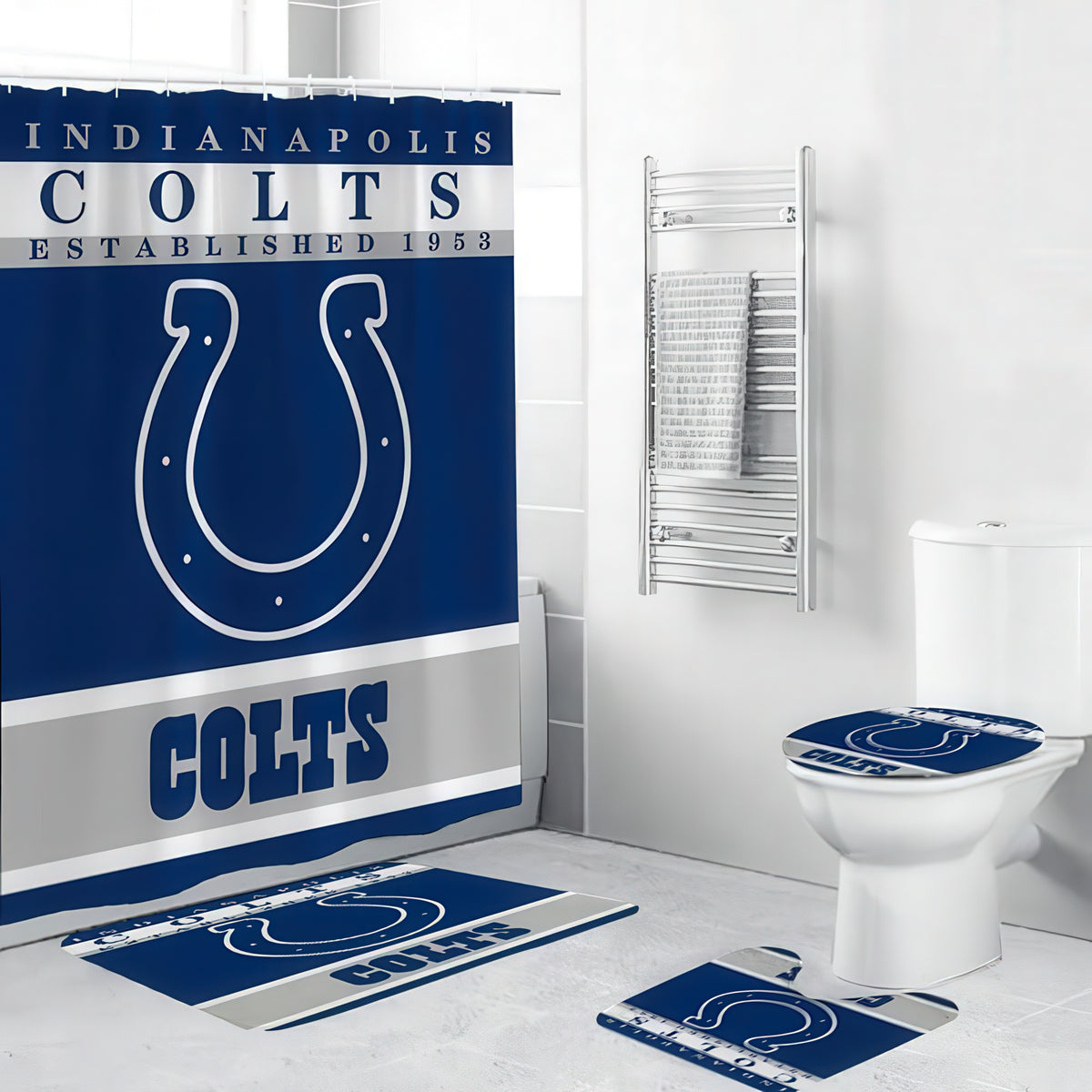 Football Team Flag Indianapolis Shower Curtain